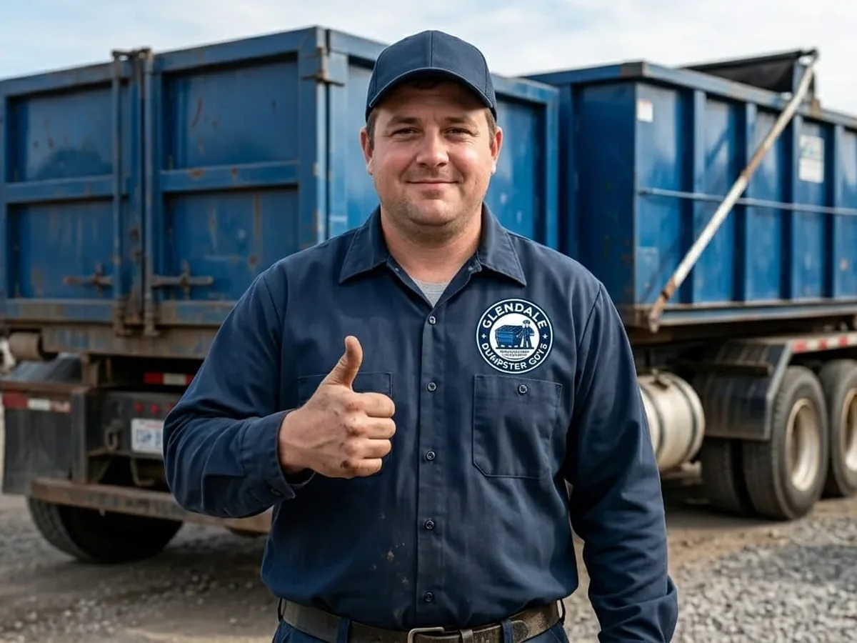 Driver at Glendale Dumpster Guys